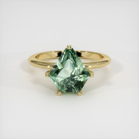 1.80 Ct. Green Sapphire Ring, 10K Yellow Gold 1