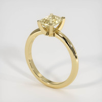 1.51 Ct. Peach Sapphire Ring, 10K Yellow Gold 2
