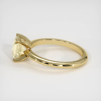 1.51 Ct. Peach Sapphire Ring, 10K Yellow Gold 4