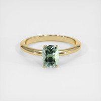 1.42 Ct. Green Sapphire Ring, 10K Yellow Gold 1
