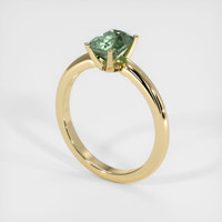 1.42 Ct. Green Sapphire Ring, 10K Yellow Gold 2