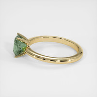 1.42 Ct. Green Sapphire Ring, 10K Yellow Gold 4