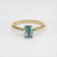 2.29 Ct. Bluish Green Sapphire Ring, 10K Yellow Gold 1