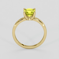 1.38 Ct. Yellowish Green Sapphire Ring, 10K Yellow Gold 3