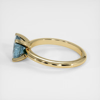 1.48 Ct. Greenish Blue Sapphire Ring, 10K Yellow Gold 4