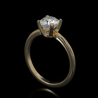 1.79 Ct. Green Sapphire Ring, 10K Yellow Gold 2