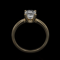 1.79 Ct. Green Sapphire Ring, 10K Yellow Gold 3