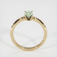 0.80 Ct. Green Sapphire Ring, 10K Yellow Gold 3