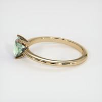 0.80 Ct. Green Sapphire Ring, 10K Yellow Gold 4