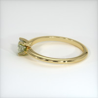 0.94 Ct. Green Sapphire Ring, 10K Yellow Gold 4