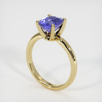 3.00 Ct. Color Change Sapphire Ring, 14K Yellow Gold 2