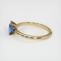 0.89 Ct. Sapphire Ring, 14K Yellow Gold 4