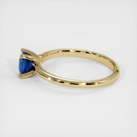 0.61 Ct. Blue Sapphire Ring, 14K Yellow Gold 4