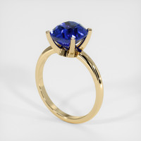 4.07 Ct. Sapphire Ring, 14K Yellow Gold 2