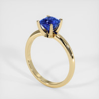 1.64 Ct. Blue Sapphire Ring, 14K Yellow Gold 2