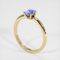 0.78 Ct. Sapphire Ring, 14K Yellow Gold 2
