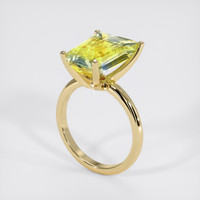 6.04 Ct. Bi Color Sapphire Ring, 14K Yellow Gold 2