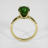 3.80 Ct. Green Zircon Ring, 14K Yellow Gold 3