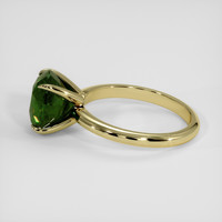 3.80 Ct. Green Zircon Ring, 14K Yellow Gold 4
