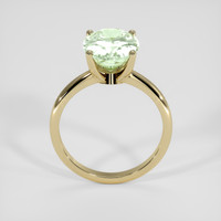 4.12 Ct. Green Grossular Garnet Ring, 14K Yellow Gold 3