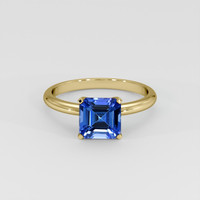 1.85 Ct. Violetish Blue Tanzanite Ring, 14K Yellow Gold 1