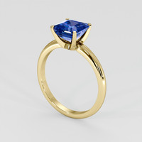 1.85 Ct. Violetish Blue Tanzanite Ring, 14K Yellow Gold 2