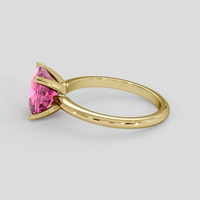 2.25 Ct. Pink Tourmaline Ring, 14K Yellow Gold 4