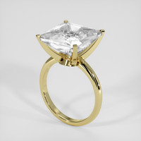 7.21 Ct. White Goshenite Ring, 14K Yellow Gold 2