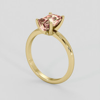 2.26 Ct. Watermelon Tourmaline Ring, 14K Yellow Gold 2