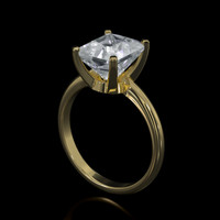 3.18 Ct. Gemstone Ring, 14K Yellow Gold 2