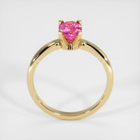 1.25 Ct. Pink Sapphire Ring, 14K Yellow Gold 3