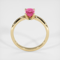 1.26 Ct. Pink Sapphire Ring, 14K Yellow Gold 3