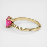 1.26 Ct. Pink Sapphire Ring, 14K Yellow Gold 4