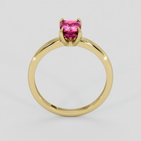 1.19 Ct. Pink Sapphire Ring, 14K Yellow Gold 3