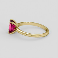 1.19 Ct. Pink Sapphire Ring, 14K Yellow Gold 4