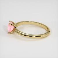 1.12 Ct. Padparadscha Sapphire Ring, 14K Yellow Gold 4