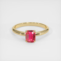 1.02 Ct. Ruby Ring, 14K Yellow Gold 1