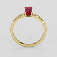 1.57 Ct. Purplish Red Ruby Ring, 14K Yellow Gold 3