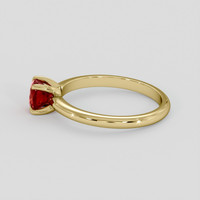 0.71 Ct. Ruby Ring, 14K Yellow Gold 4