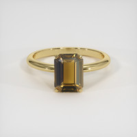2.53 Ct. Brown Sapphire Ring, 14K Yellow Gold 1