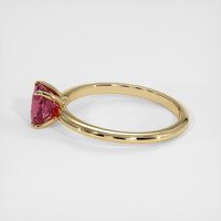 1.12 Ct. Padparadscha Sapphire Ring, 14K Yellow Gold 4