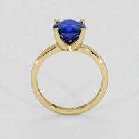 1.56 Ct. Blue Sapphire Ring, 14K Yellow Gold 3