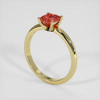 1.16 Ct. Padparadscha Sapphire Ring, 14K Yellow Gold 2