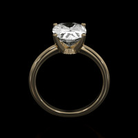 3.25 Ct. Sapphire Ring, 14K Yellow Gold 3