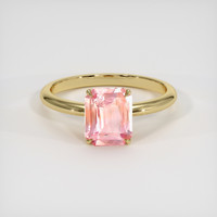 1.68 Ct. Padparadscha Sapphire Ring, 14K Yellow Gold 1