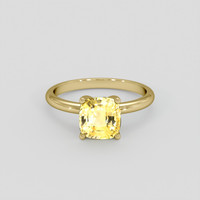 3.17 Ct. Yellow Sapphire Ring, 14K Yellow Gold 1