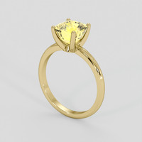 3.17 Ct. Yellow Sapphire Ring, 14K Yellow Gold 2