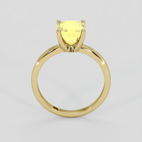 3.17 Ct. Yellow Sapphire Ring, 14K Yellow Gold 3