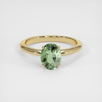 1.64 Ct. Green Sapphire Ring, 14K Yellow Gold 1