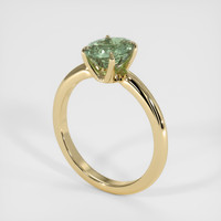 1.64 Ct. Green Sapphire Ring, 14K Yellow Gold 2